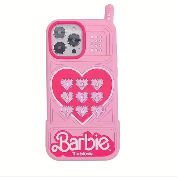 Barbie iPhone 14 Pro Max Bright Pink Durable Protective Case. NWT - Picture 2 of 14